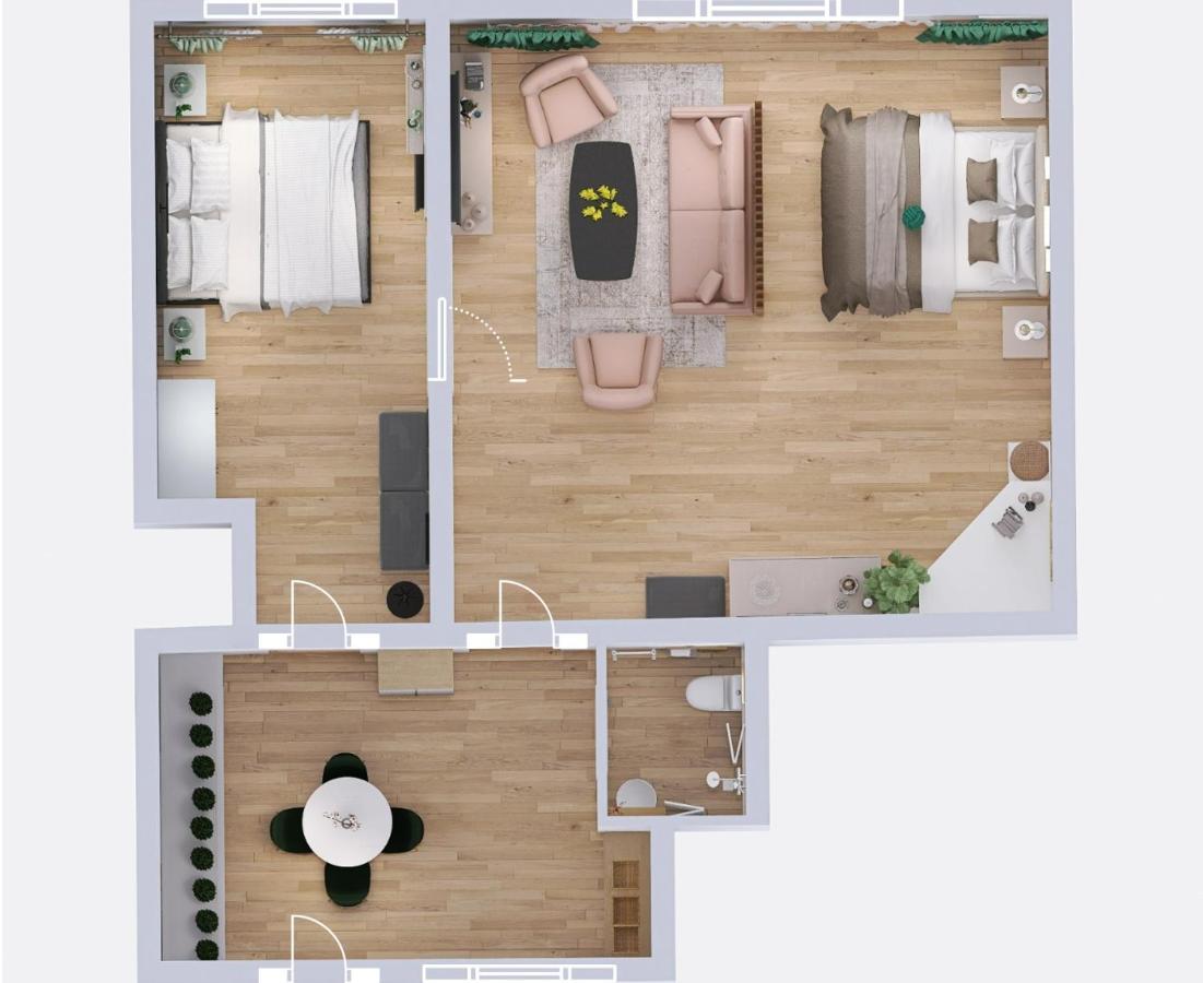 B8 - Spacious, Charming Apartment In Central سيبيو المظهر الخارجي الصورة